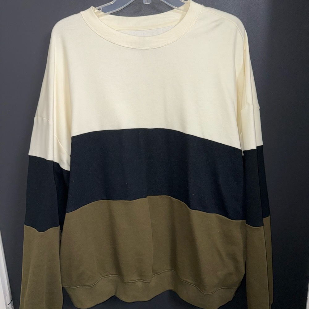 Original Use Men's Crewneck Sweater in Cream, Black, and Brown
